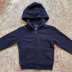 EUC Polo Ralph Lauren Navy Hooded Jacket in Size 4